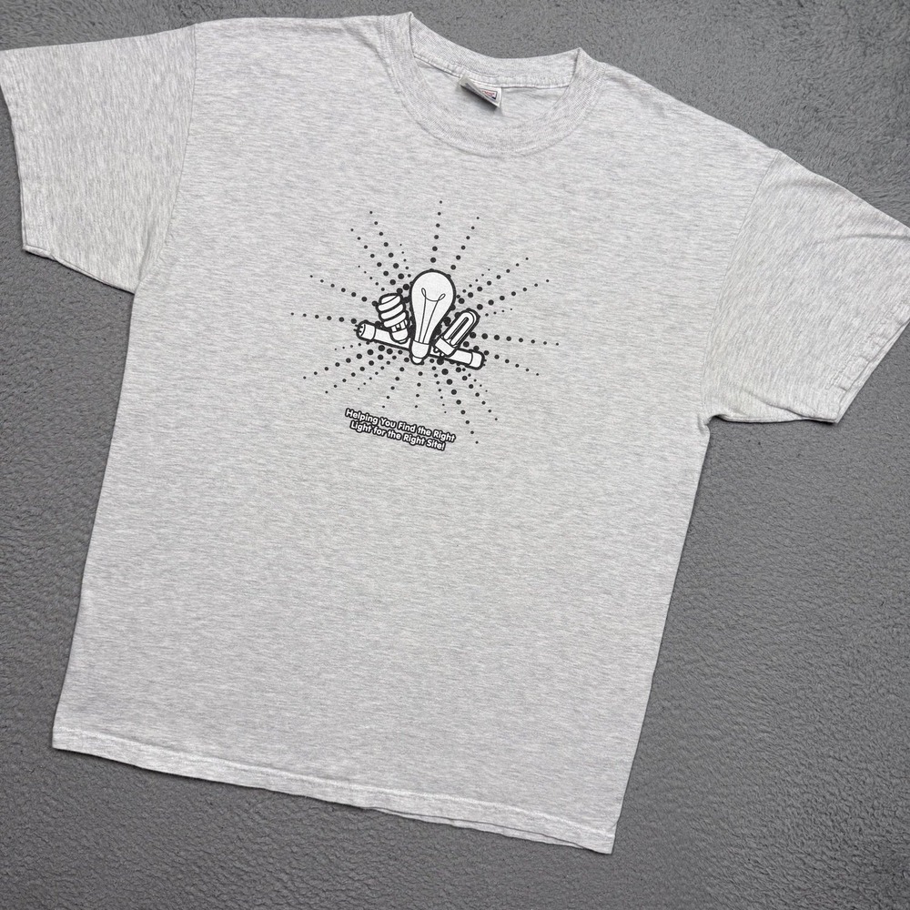 Vintage Y2K Philips lightbulb promo T-shirt